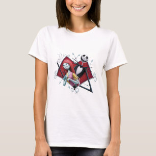 Jack and Sally in Heart T-Shirt