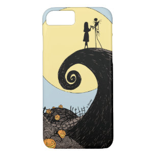 Jack and Sally   Moon Silhouette iPhone 8/7 Case