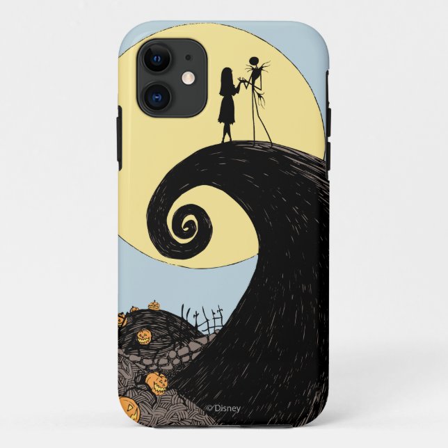 Jack and Sally | Moon Silhouette Case-Mate iPhone Case (Back)