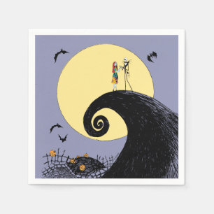 Jack and Sally   Moon Silhouette Napkin
