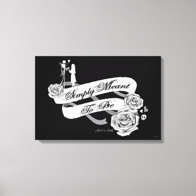 Jack and Sally - Simply Meant To Be Canvas Print (Front)