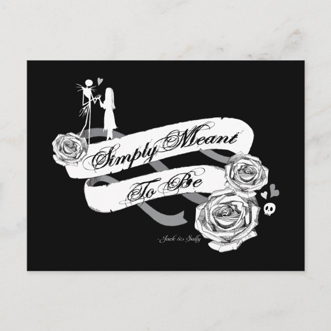 Jack and Sally - Simply Meant To Be Postcard (Front)
