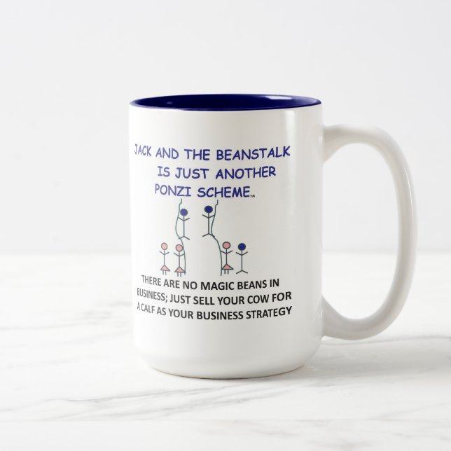 JACK AND THE BEANSTALK...mug. Two-Tone Coffee Mug (Right)