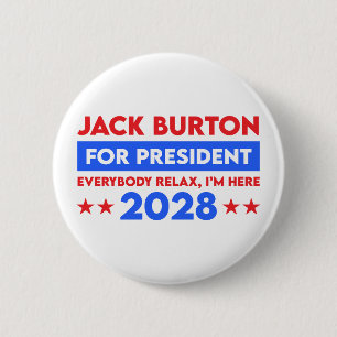 Jack Burton For President 2028 2 Inch Round Button