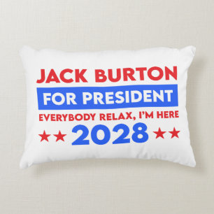 Jack Burton For President 2028 Accent Pillow