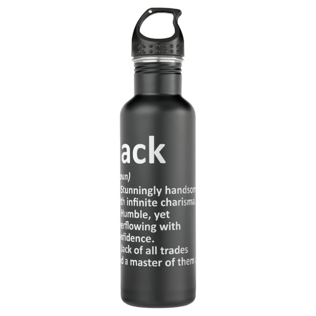 JACK Definition Personalized Name Funny Birthday G 710 Ml Water Bottle (Front)
