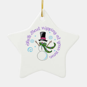 JACK FROST CERAMIC ORNAMENT