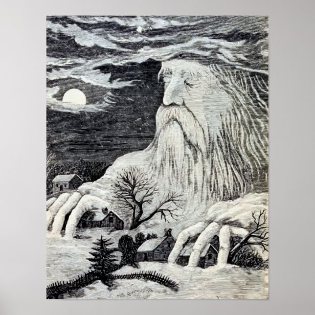 "Jack Frost" Vintage Illustration Poster (Front)