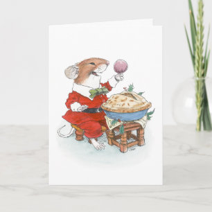 Jack Horner Mouse Christmas Card