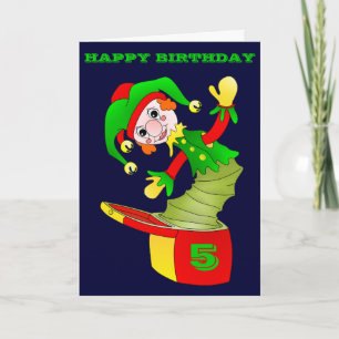 Jack in the box birthday card, customizable card