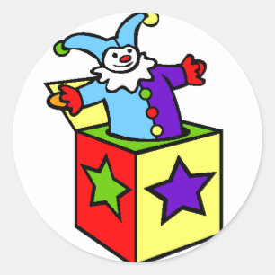 Jack In The Box! Classic Round Sticker