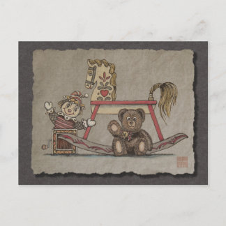 Jack in the Box, Horse & Bear Postcard