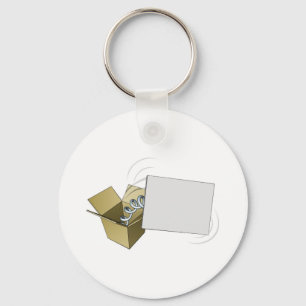 Jack in the box sign keychain