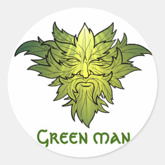 Jack in the green classic round sticker