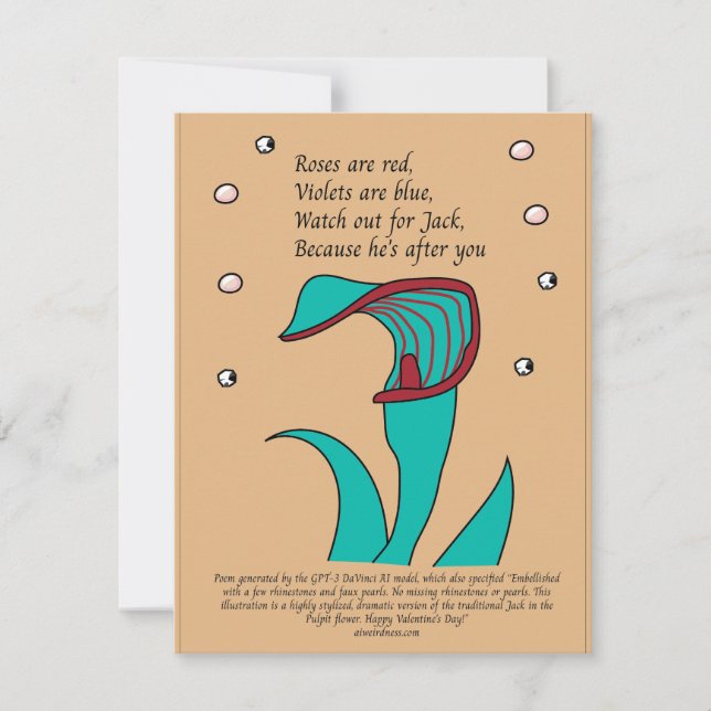 Jack-in-the-pulpit AI-generated card (Front)