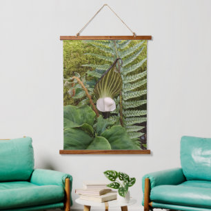 Jack-in-the-Pulpit and Woodland Plants Botanical Hanging Tapestry