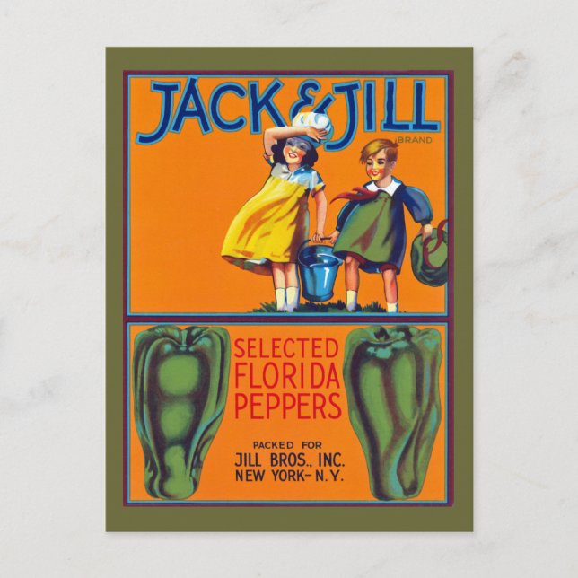 Jack & Jill Florida Peppers Postcard (Front)