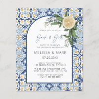 Jack & Jill Invitation Italian Capri Theme