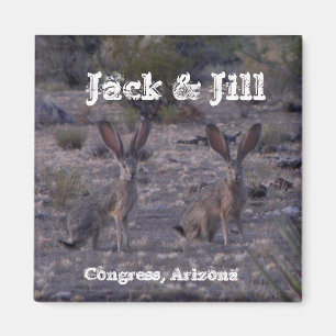 Jack & Jill  ~Jackrabbits~ Magnet