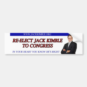 Jack Kimble Bumper Sticker - In Your Heart