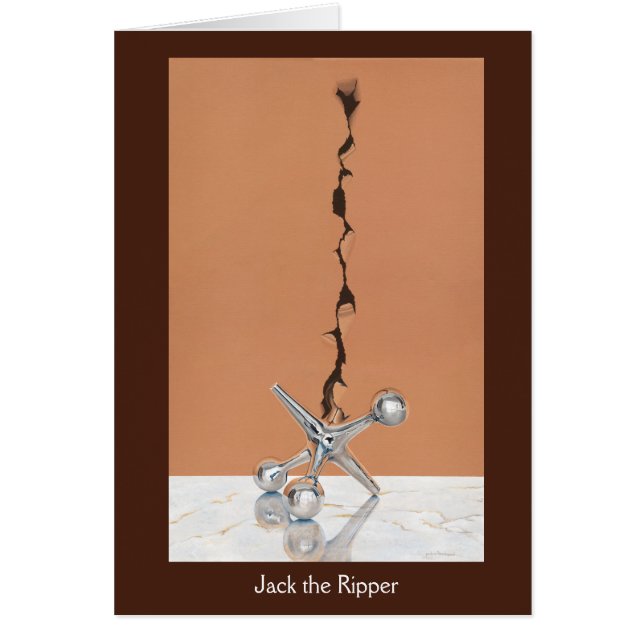 Jack le Ripper, carte de voeux semi-brillante (Devant)