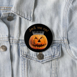"Jack Me Up" Halloween 3 Inch Round Button