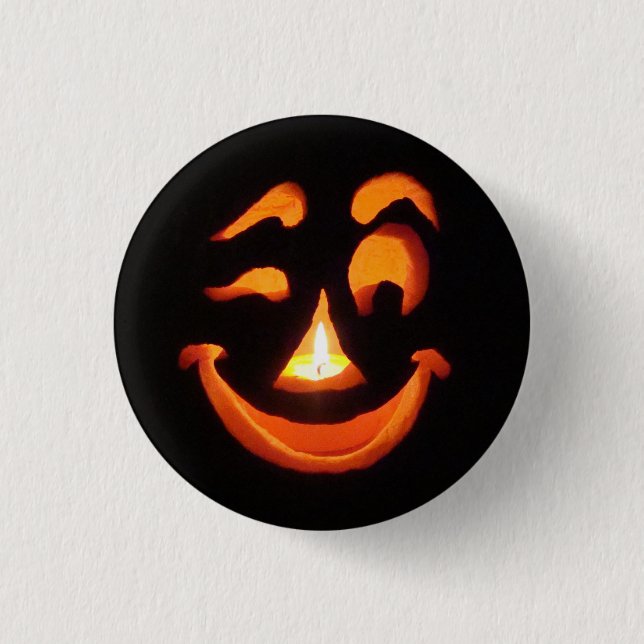 Jack-O-Flair 1 Inch Round Button (Front)