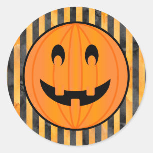 Jack-o'-lantern avec Stickers Stripes Halloween