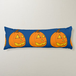 Jack o' Lantern Blue Body Pillow