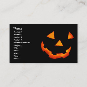 Jack-o'-Lantern business cards