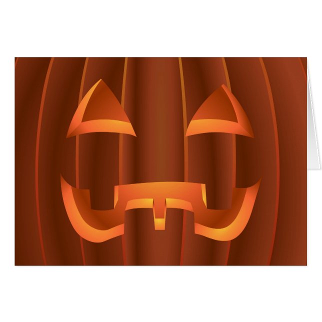 Jack-o-lantern Cards Halloween Party Invitations (Front Horizontal)