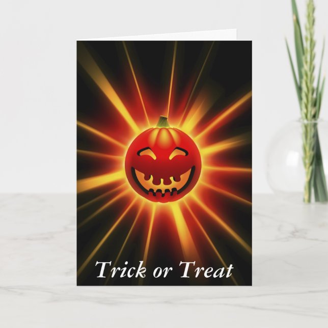 Jack O. Lantern - carte de Halloween Greating (Devant)