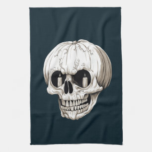 Jack O Lantern Cranium Halloween Gothic Kitchen Towel