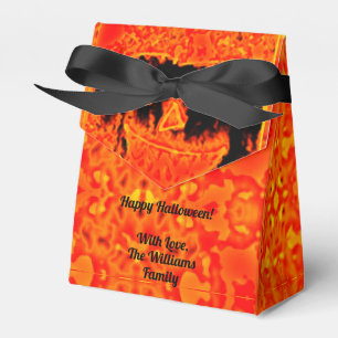 Jack-O'-Lantern cute carved pumpkin Halloween Favor Box