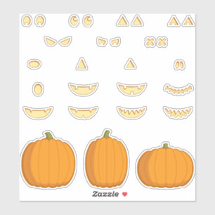 Jack-o-Lantern DIY Sticker Set