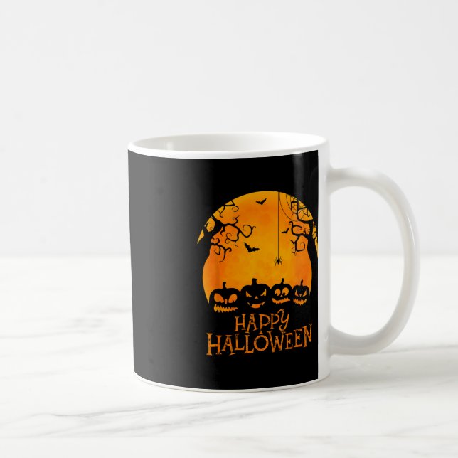 Jack O Lantern Face Happy Halloween Pumpkins Men W Coffee Mug (Right)