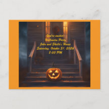 Jack-o-Lantern Halloween Invitation