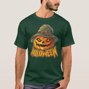 Jack O Lantern Halloween Spooky Pumpkin Premium T- T-Shirt