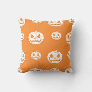 Jack O Lantern Halloween Throw Pillow