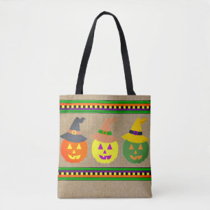 Jack o" Lantern Halloween Tote Bag