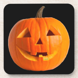 Jack-O-Lantern Hard Plastic 6 Coasters
