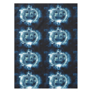 jack-o-lantern in the rain tablecloth