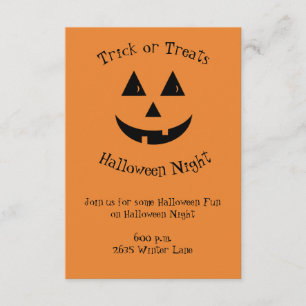 jack O Lantern  Invitation