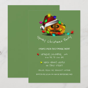 JACK-O'-LANTERN INVITATION ÉFFRAYANTE DU PARTI NOË