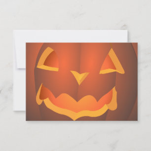 Jack-o-Lantern Invitations Custom Halloween Cards