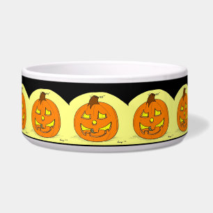 Jack O' Lantern Large Pet Bowl