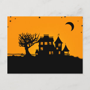 Jack O Lantern Manor Postcard