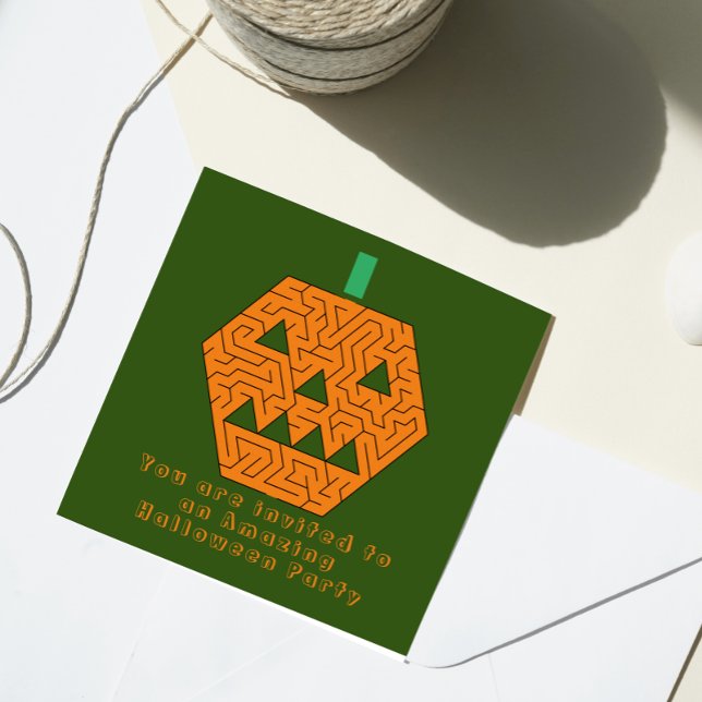 Jack-o-Lantern Maze Amazing Halloween Party Green (Creator Uploaded)