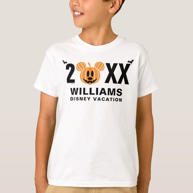 Jack-O-Lantern Mickey Mouse | Family Vacation T-Shirt (Front)