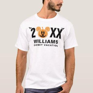 Jack-O-Lantern Mickey Mouse Family Vacation T-Shirt